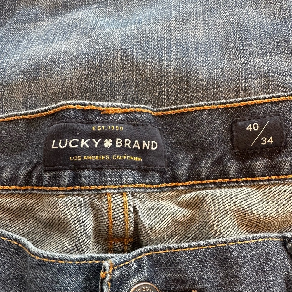 Lucky Brand 410 Athletic Slim Men’s Jeans Size 40 x 34 Two Pair - Picture 4 of 13